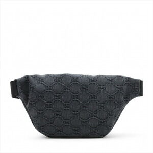 Gucci Crossbody Belt Body Black GG Denim Bag